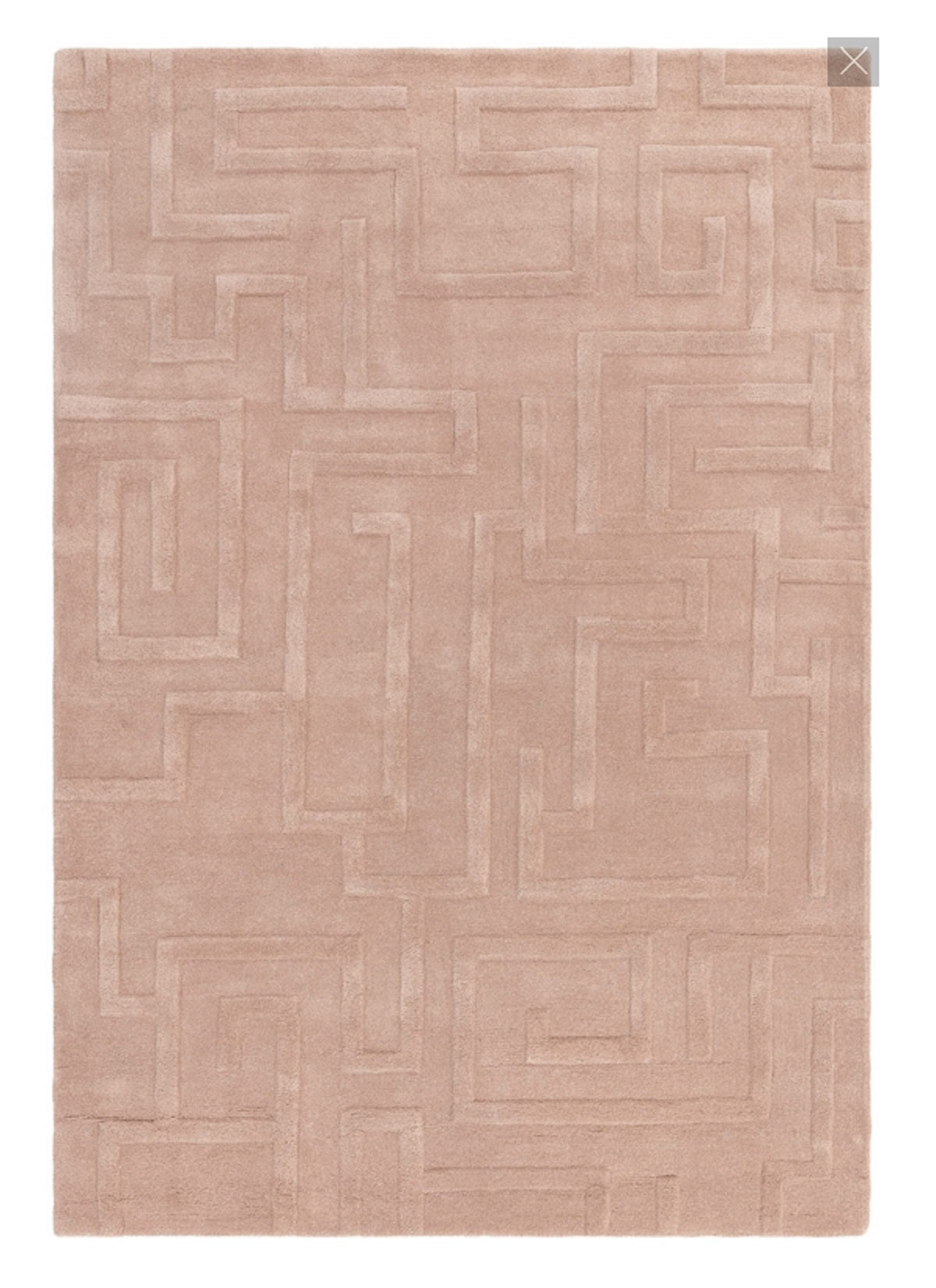 Tapis de salon moderne pure laine tufté main ZEMA