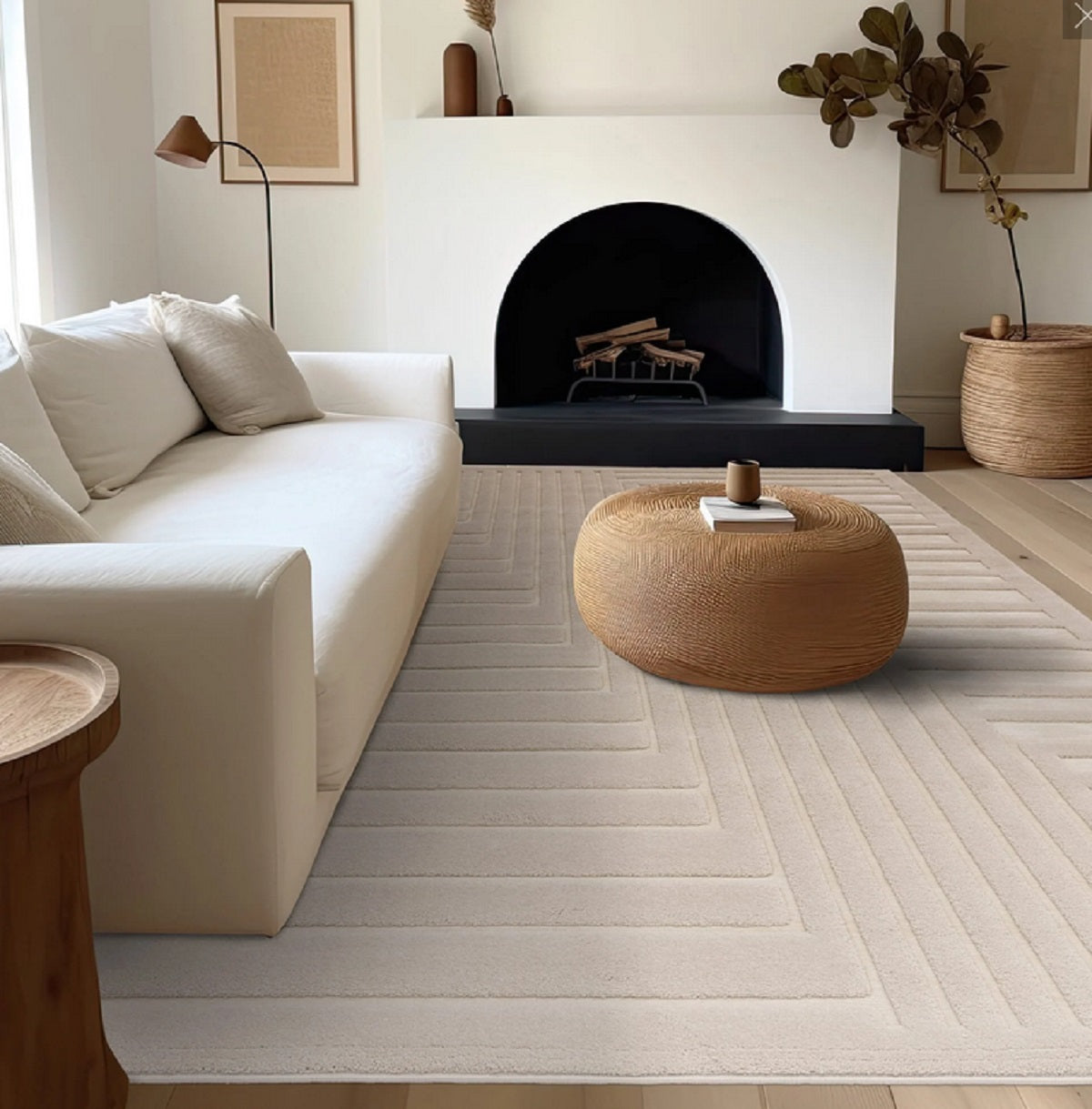 Alfombra de salón moderna de algodón DAKAR