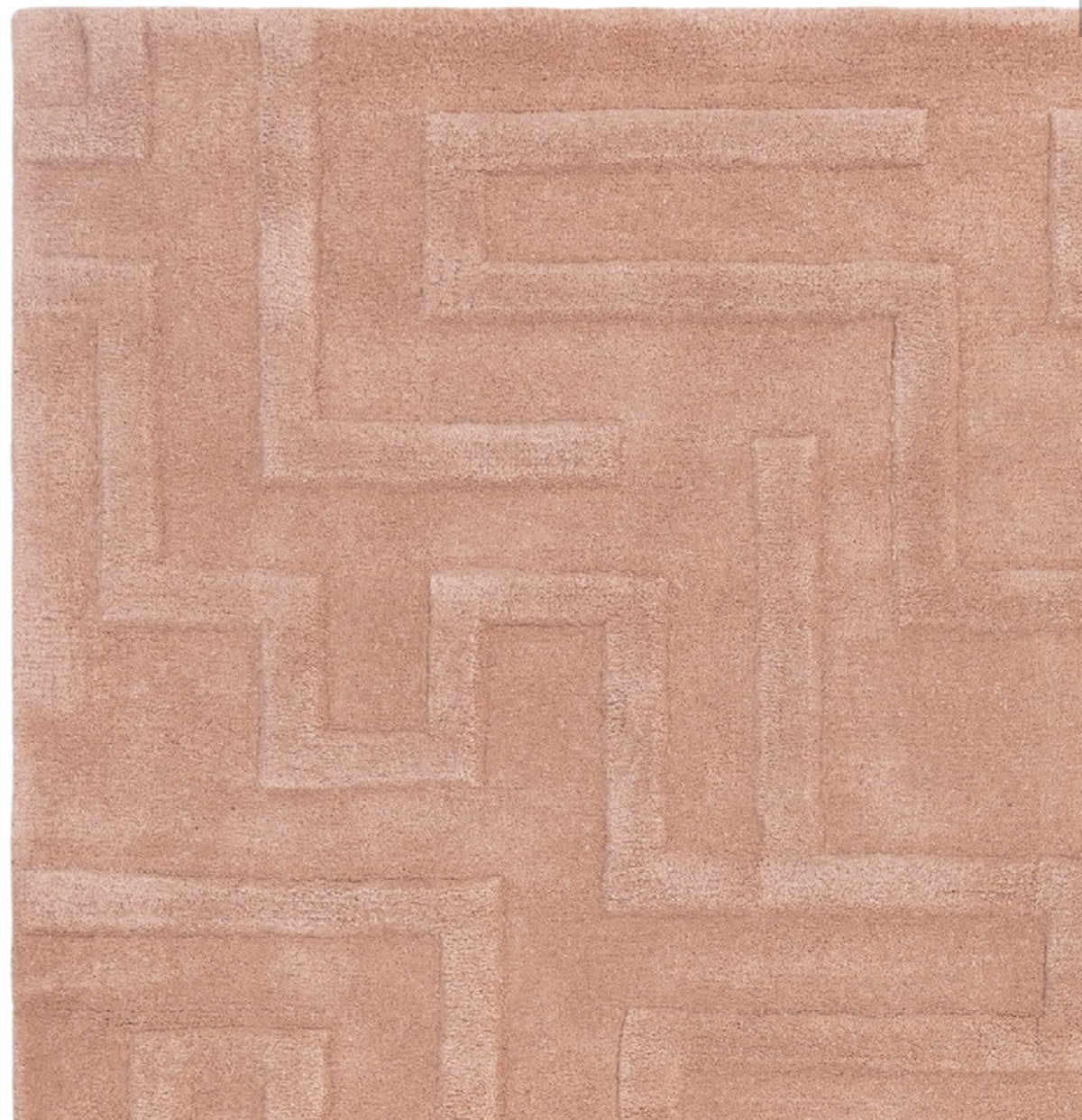 Tapis de salon moderne pure laine tufté main ZEMA