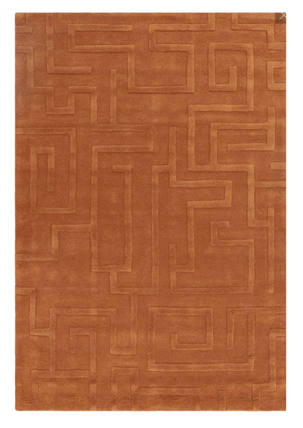 Tapis de salon moderne pure laine tufté main ZEMA