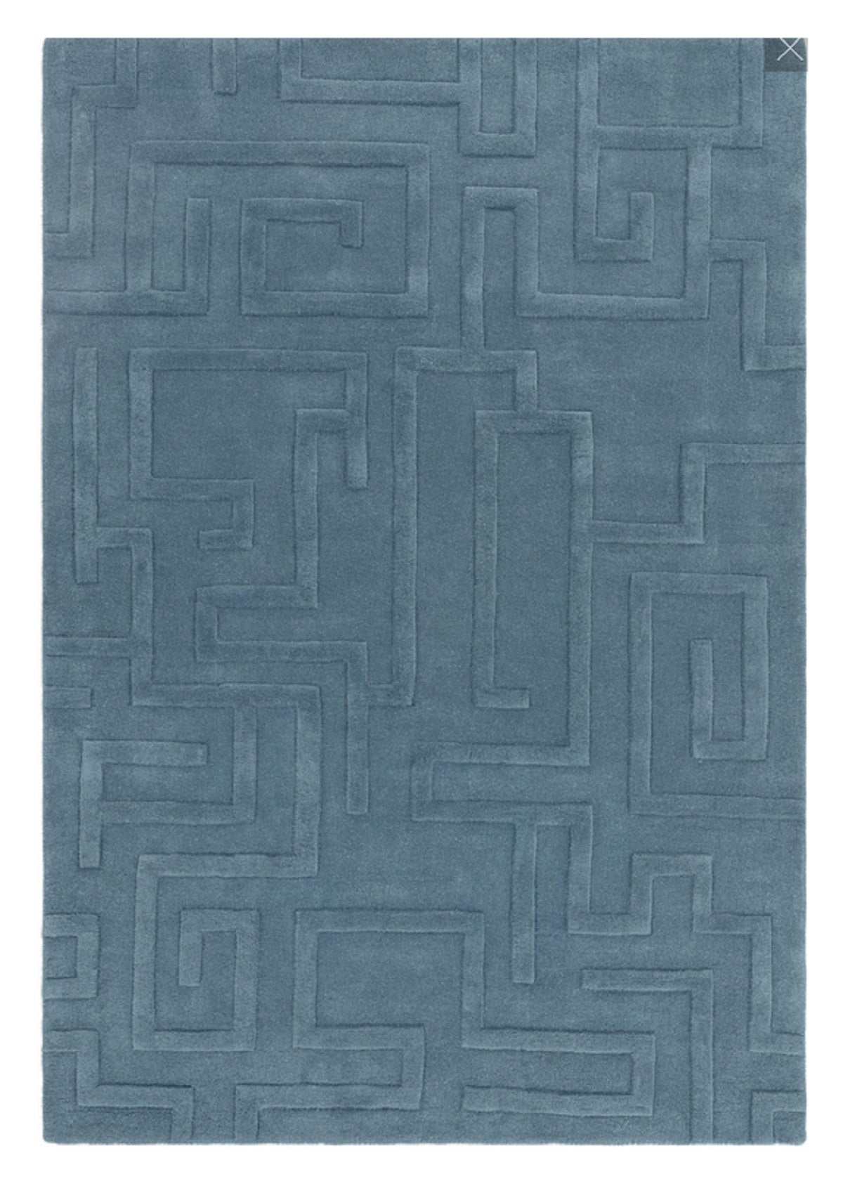 Tapis de salon moderne pure laine tufté main ZEMA