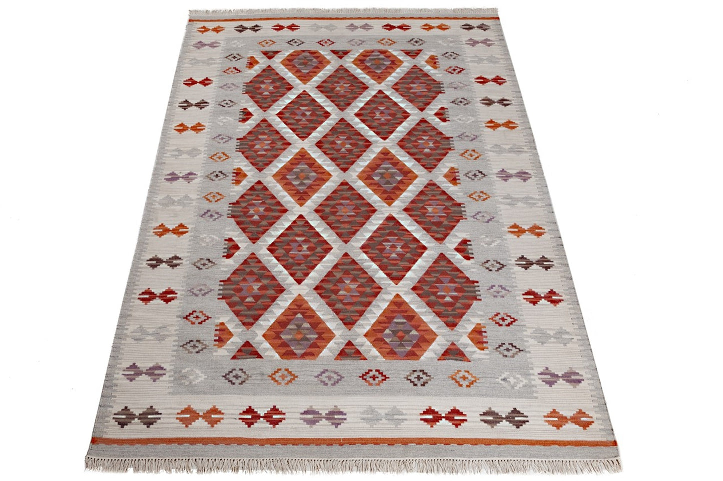 Tapis kilim orient tissé main en laine ZAGRA