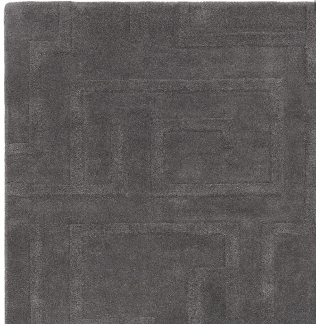 Tapis de salon moderne pure laine tufté main ZEMA