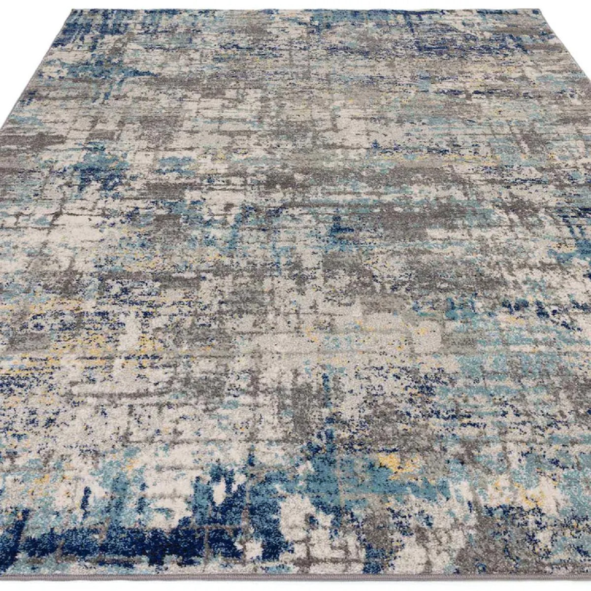 Tapis de salon moderne tissé plat HALO