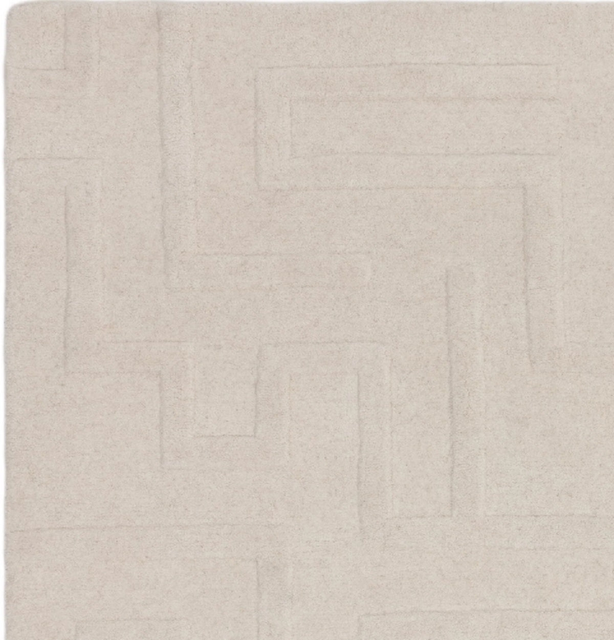 Tapis de salon moderne pure laine tufté main ZEMA