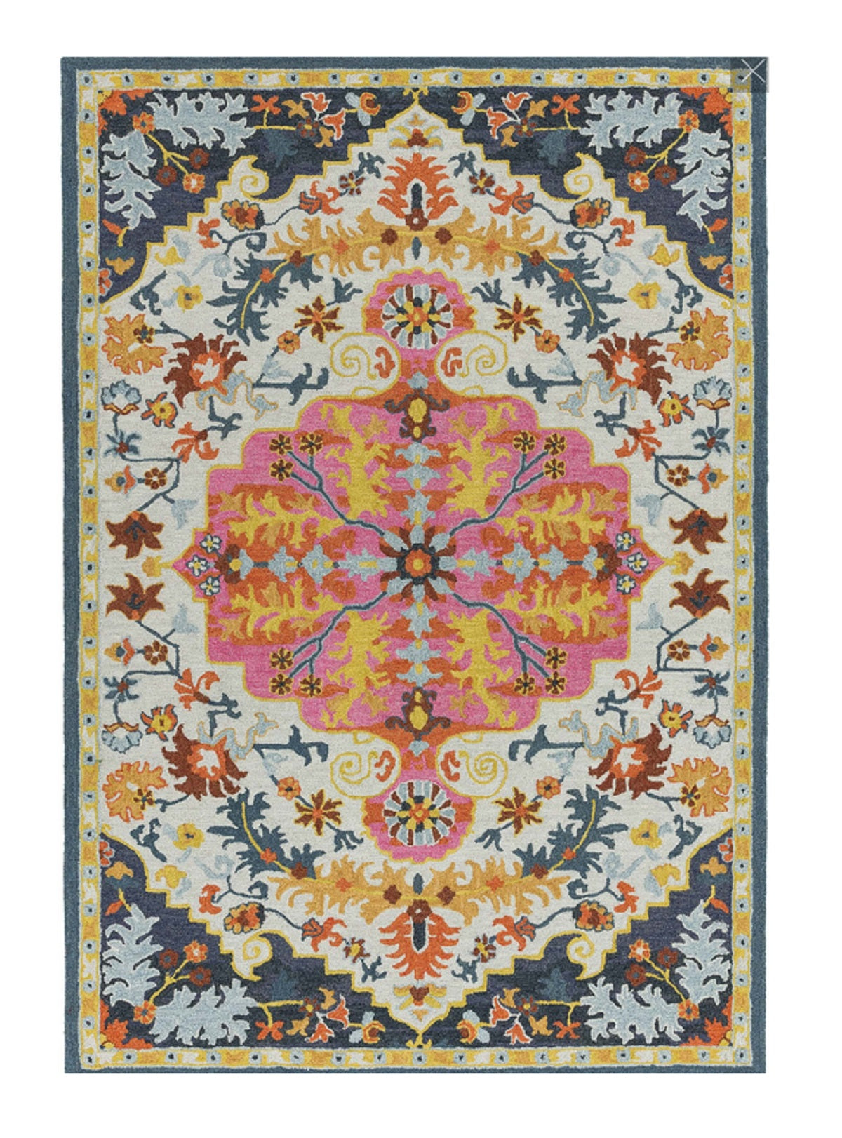 Alfombra de lana de estilo oriental BONDI MEDAILLON
