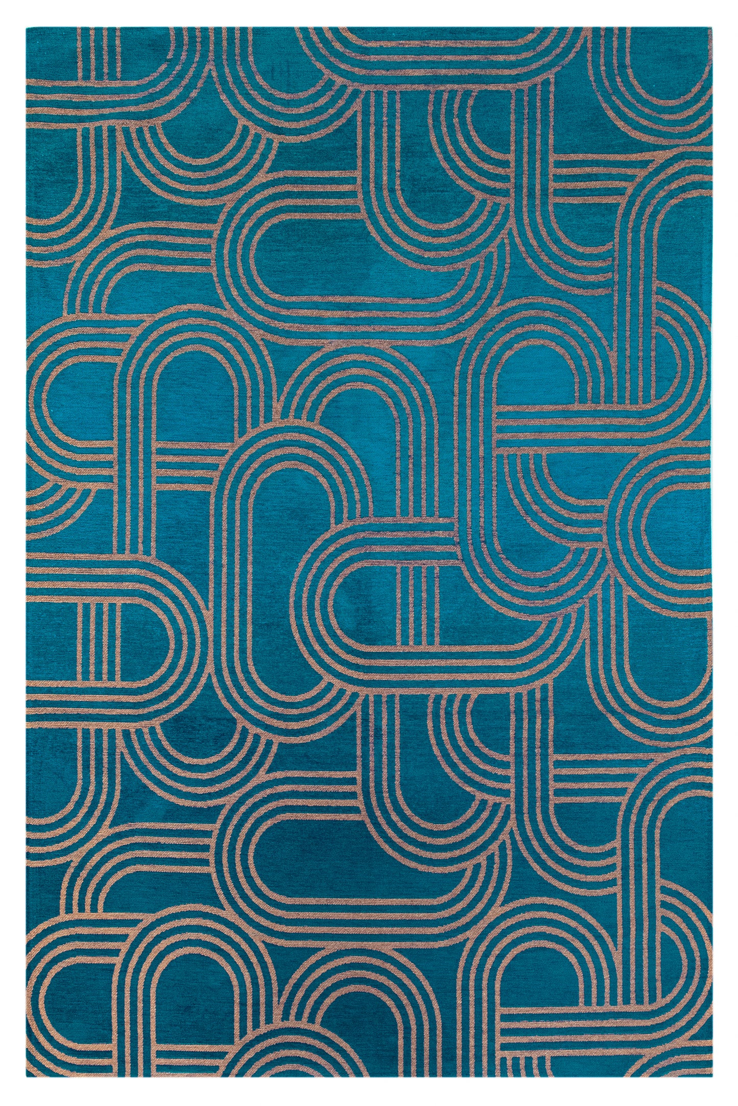 Tapis de salon moderne tissé plat FEVER