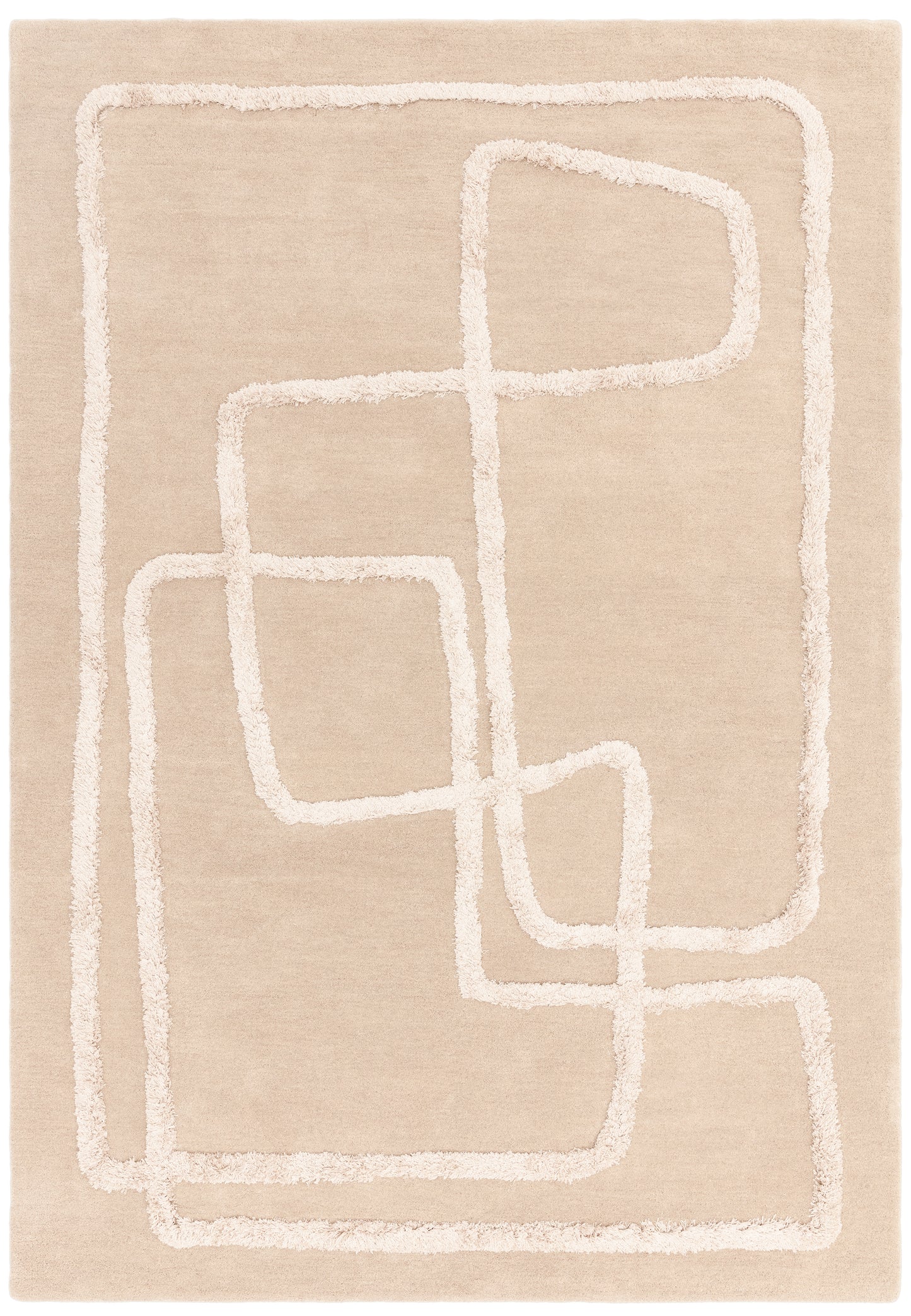 Tapis de salon moderne en laine ETERNITY