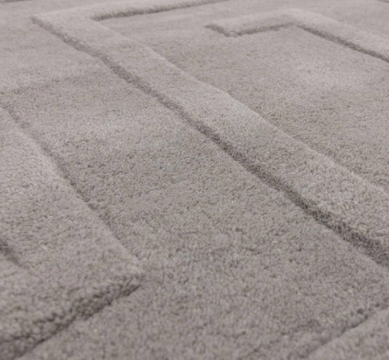 Tapis de salon moderne pure laine tufté main ZEMA
