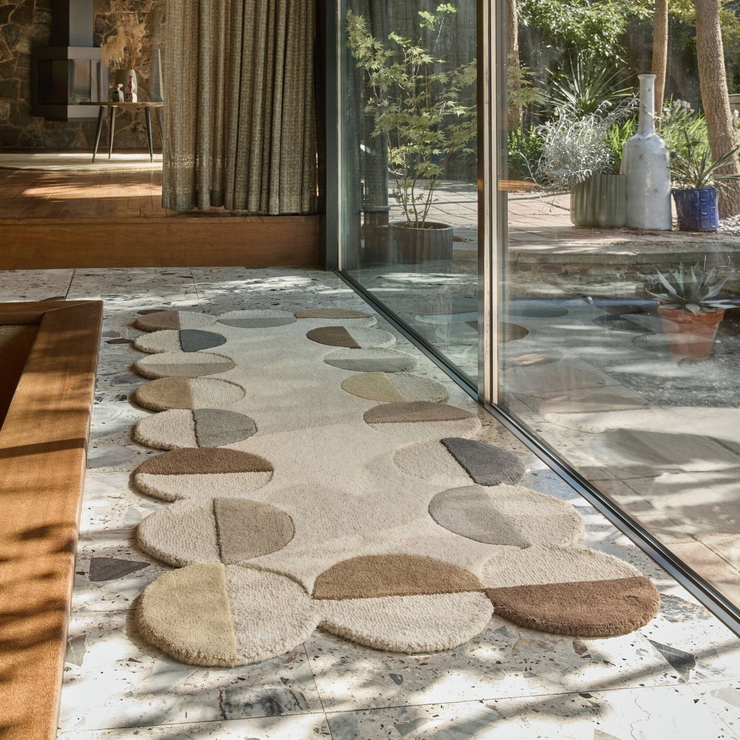 Tapis de couloir en laine SMOOTHY