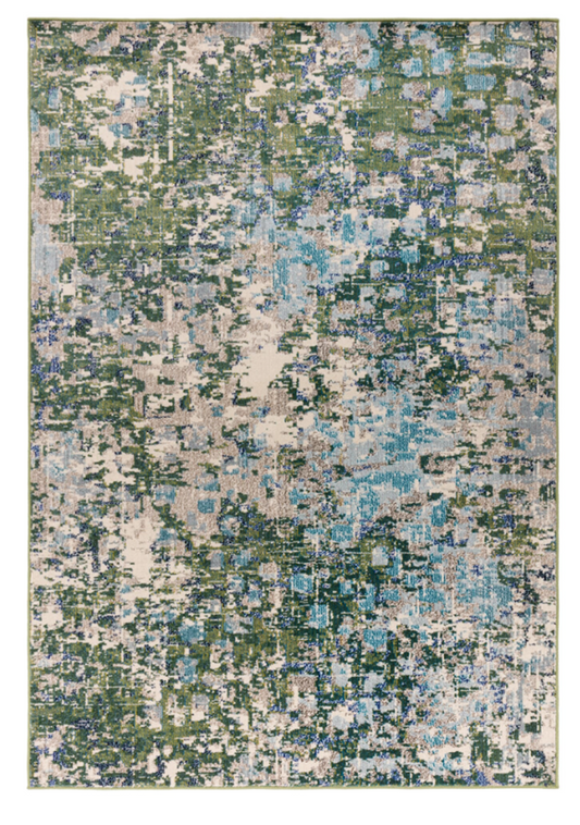 Tapis tissé plat moderne BOSCAGE