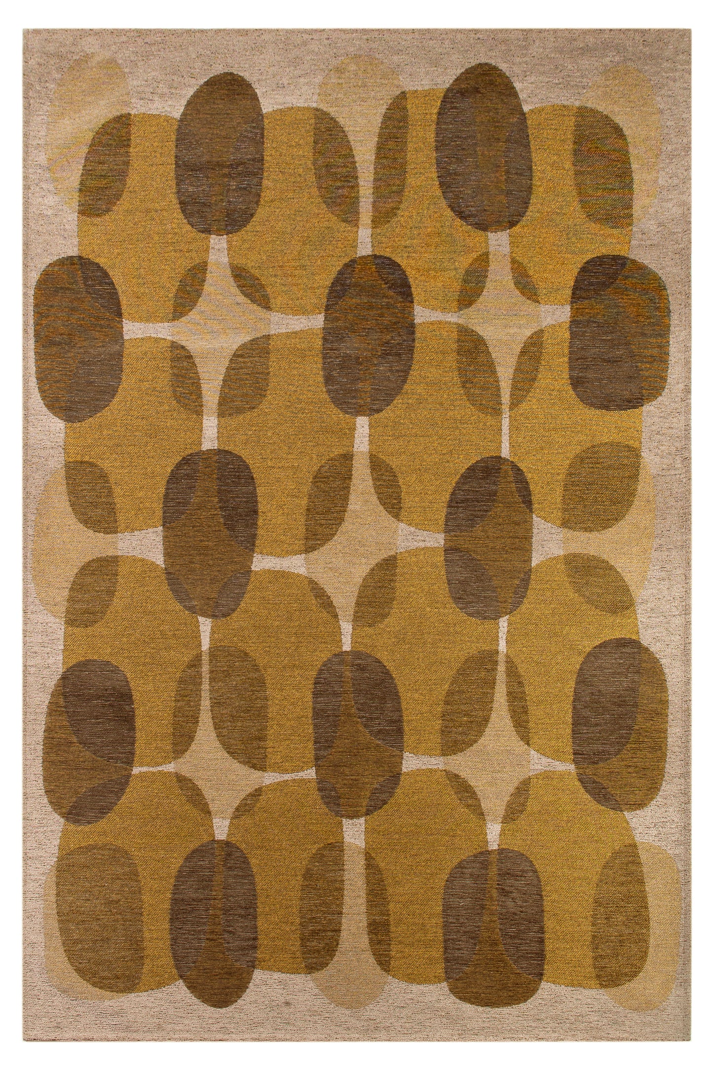Tapis de salon moderne tissé plat BLACK SPICE