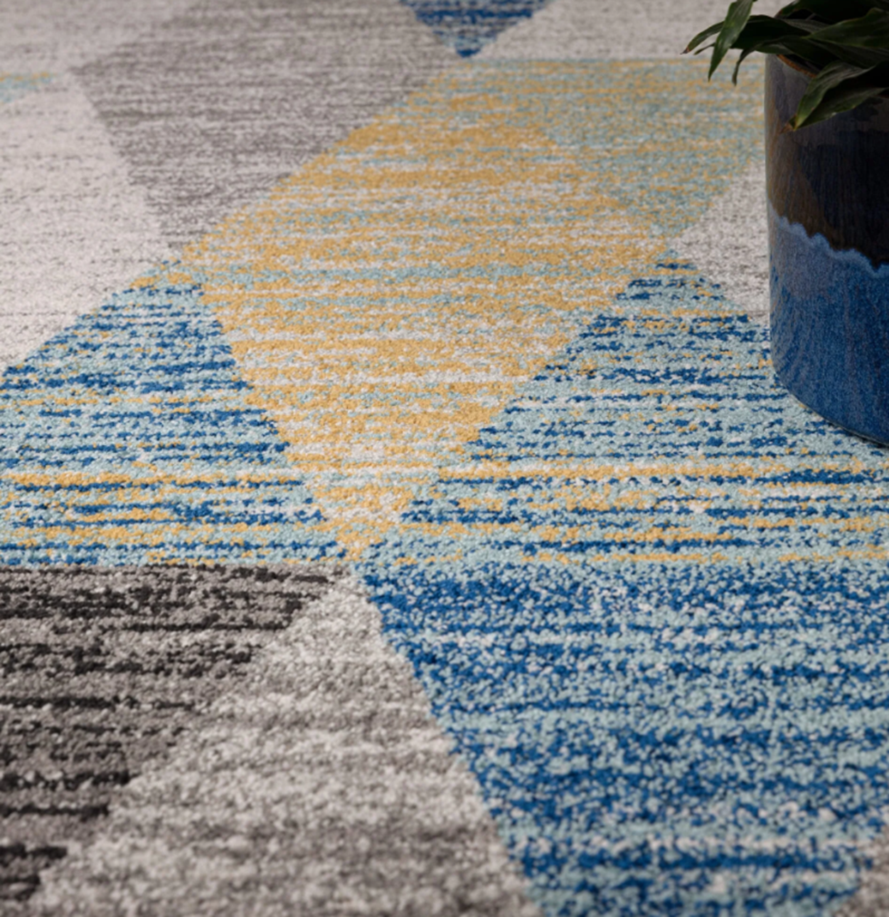 Tapis tissé plat moderne CLONY