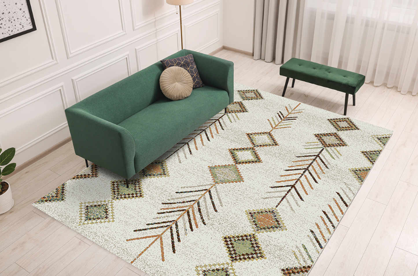 Alfombra de salón estilo bereber NAMIRA