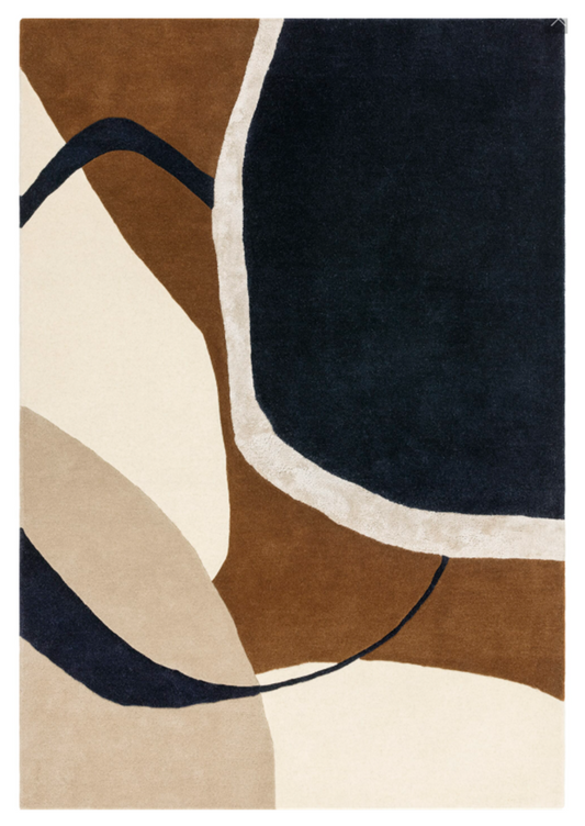 Tapis moderne tufté main en laine KATO