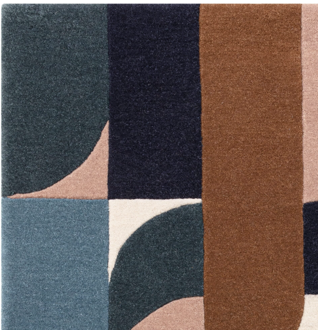 Tapis moderne tufté main en laine JINGA