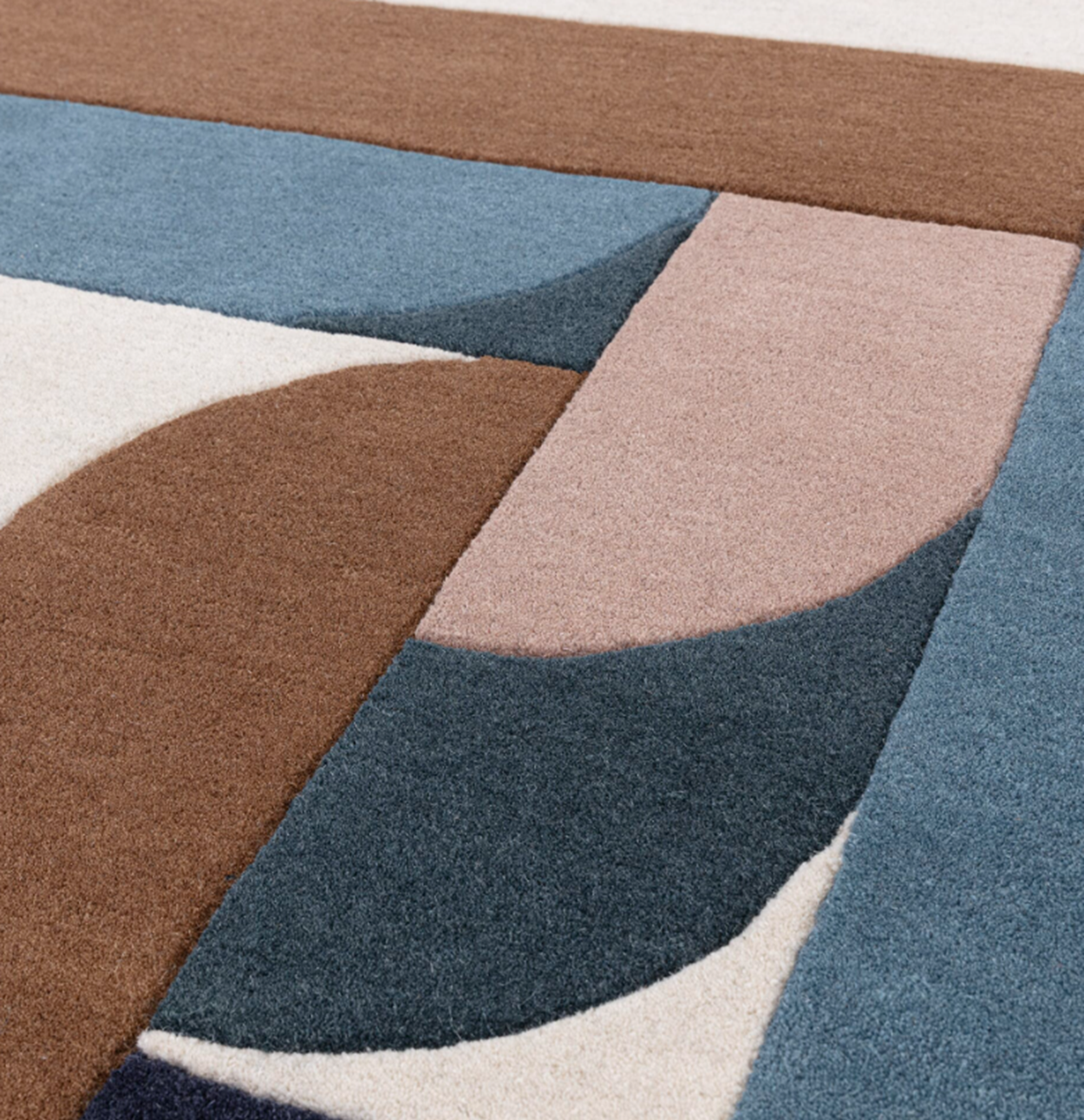 Tapis moderne tufté main en laine JINGA
