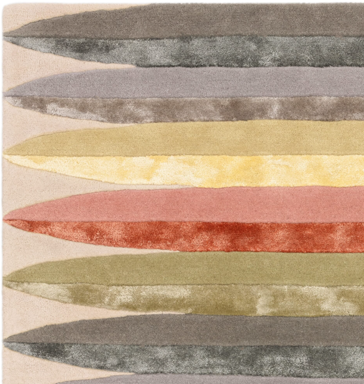 Tapis moderne tufté main en laine DOP