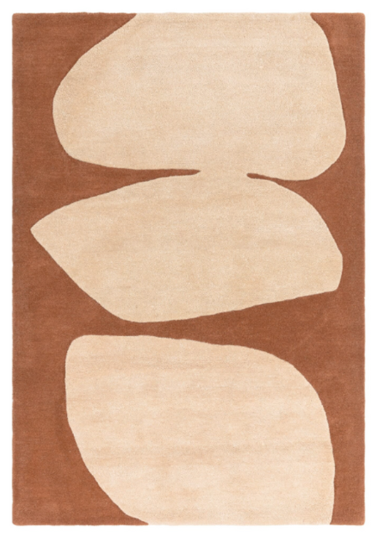 Moderna alfombra de lana tejida a mano STICK