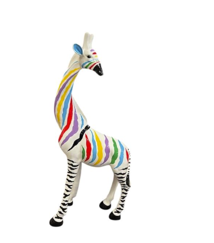 Sculpture statue moderne géante GIRAFFA 1m65