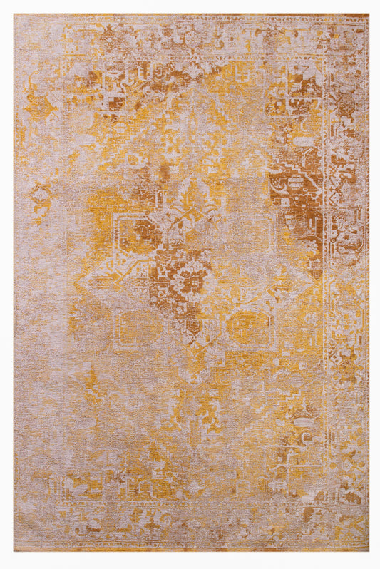 Tapis de salon moderne tissé plat CROWN
