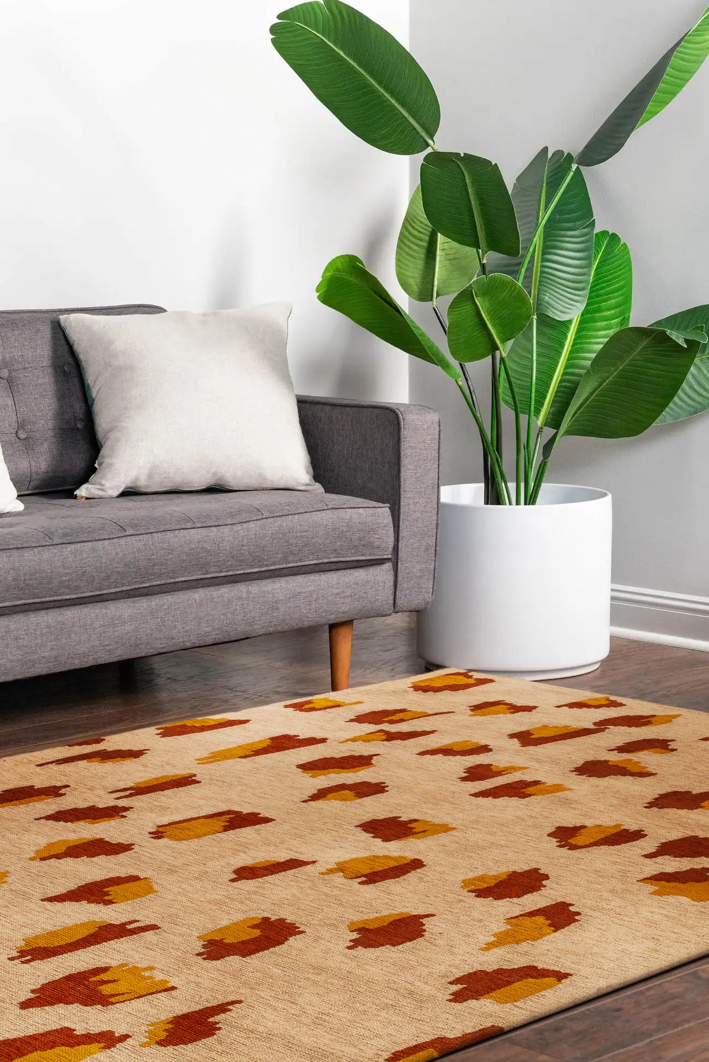 Tapis de salon moderne tissé plat ARIES