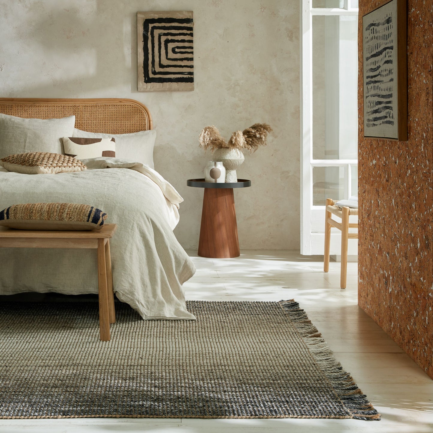Tapis de salon en jute MOTTA