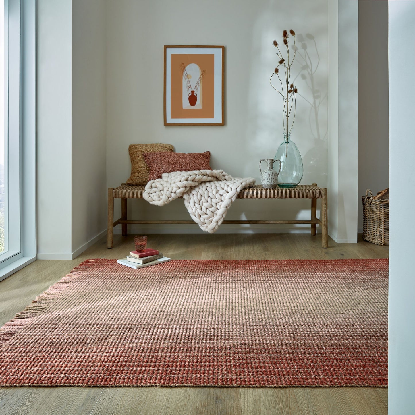 Tapis de salon en jute MOTTA
