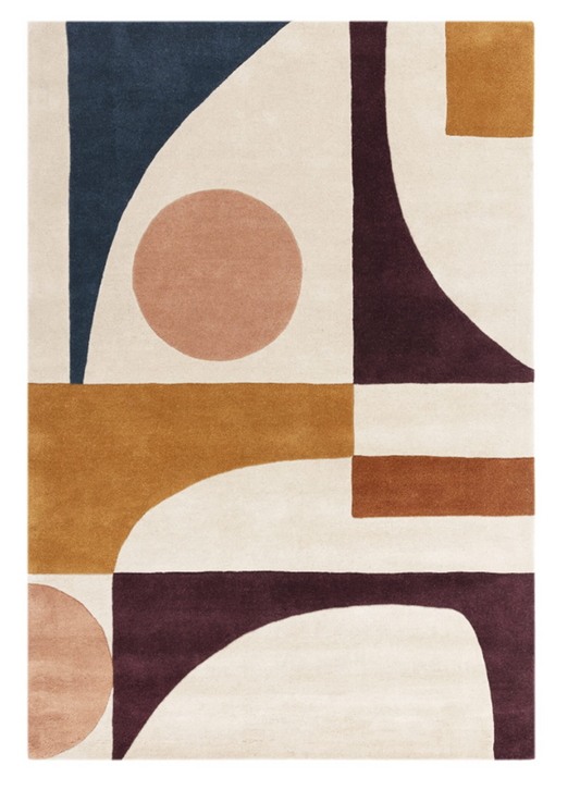 Tapis tufté main en laine MINGLE
