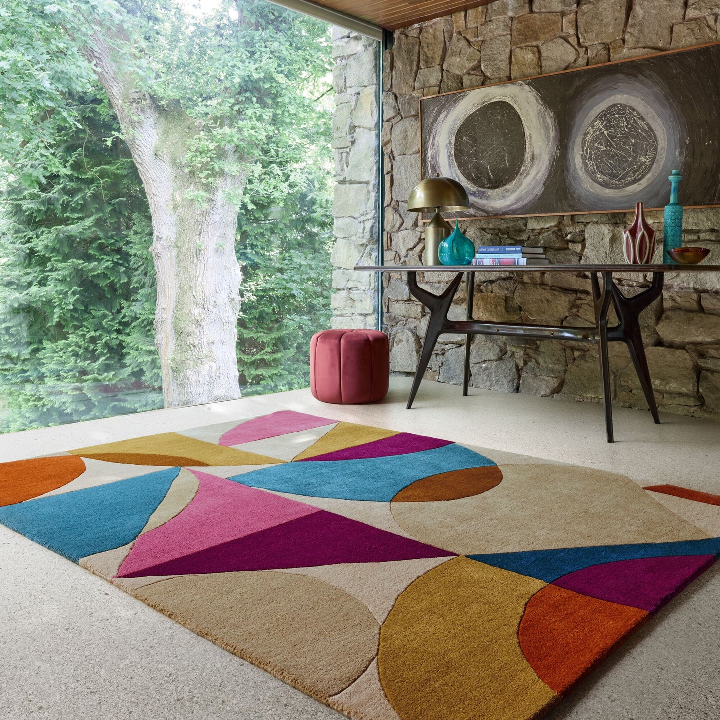 Tapis de salon et chambre pure laine ASTIX