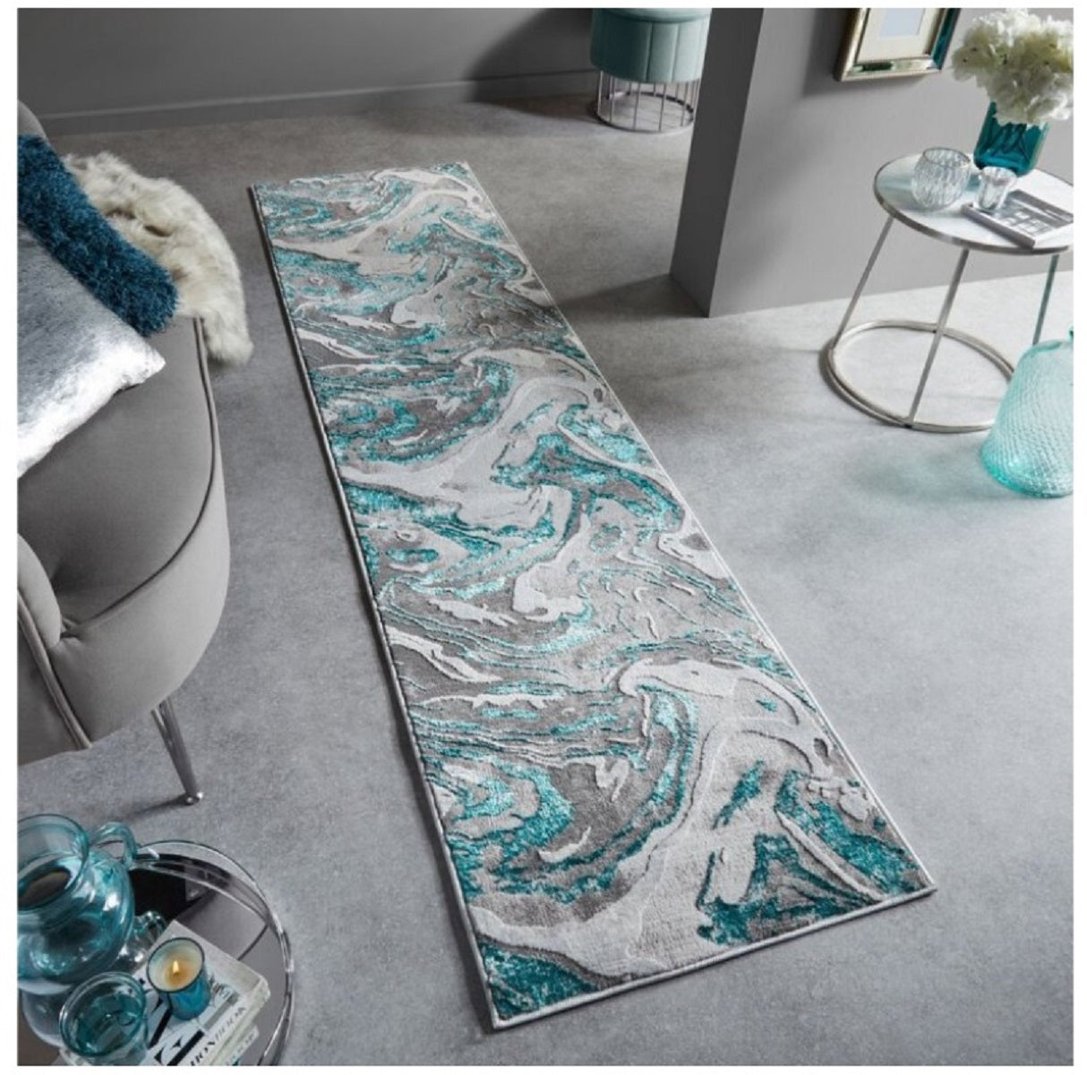 Tapis de couloir moderne tissé plat SIRE