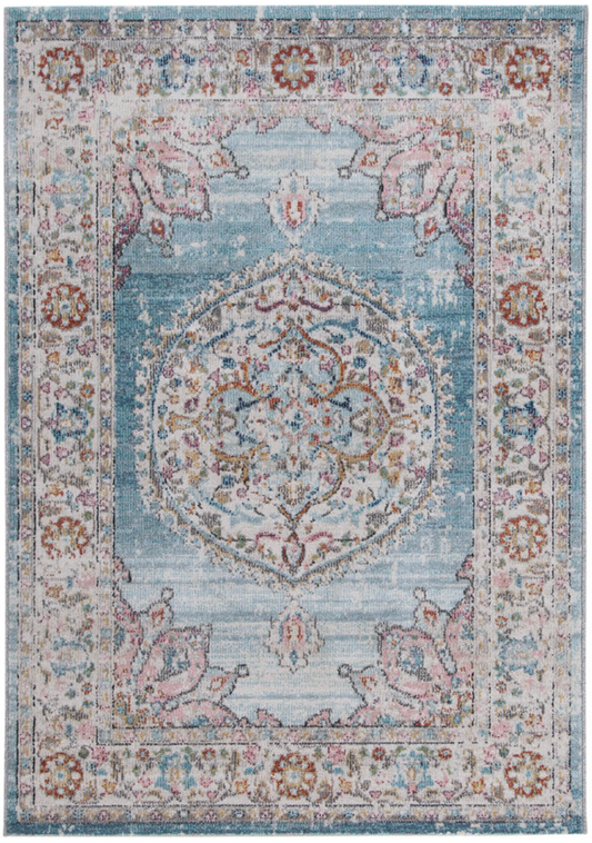 Alfombra de salón estilo oriental tejida plana GAMIO