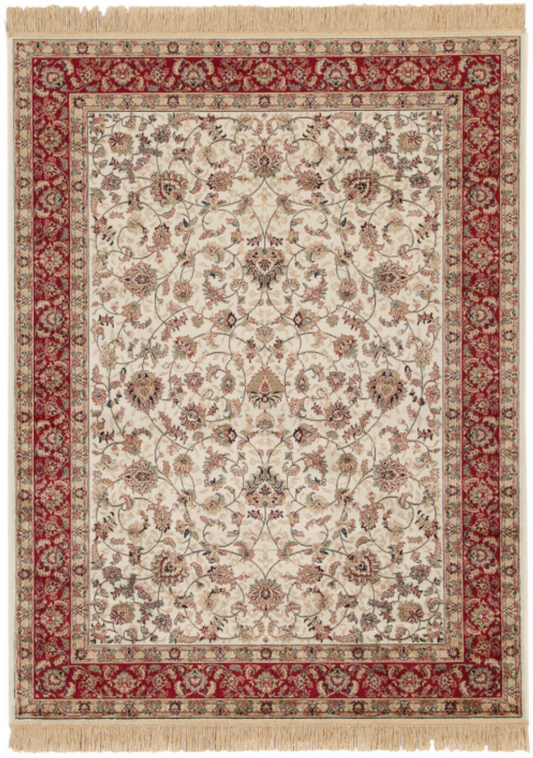Alfombra de salón estilo oriental tejida plana SHIRA