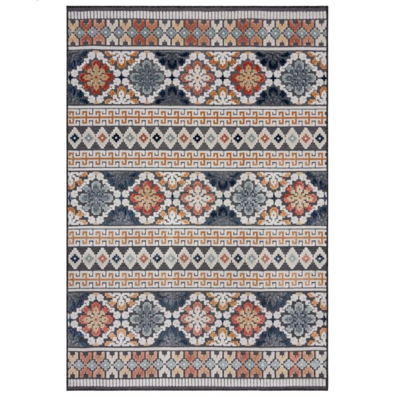 Tapis de salon tissé plat intérieur extérieur TERESA