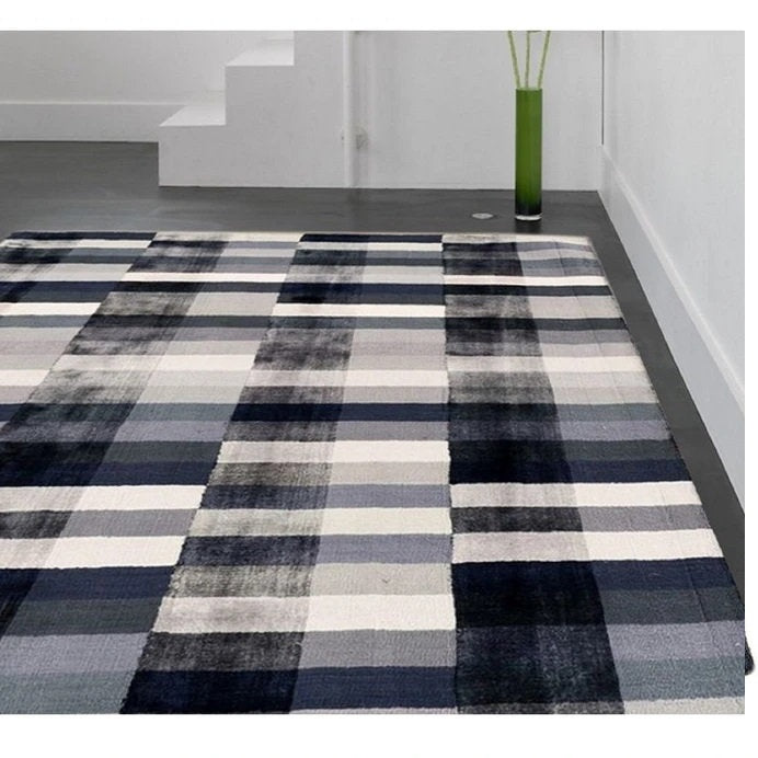 Tapis viscose tufté main à motifs CODE - Novatrend