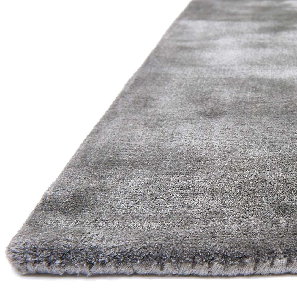 Tapis de salon en viscose fait main TITANE - Novatrend