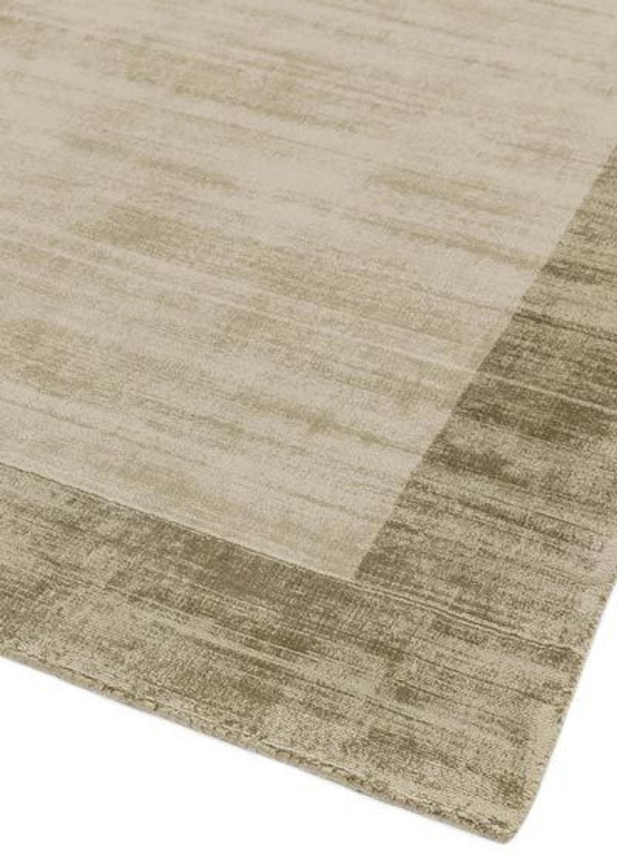 Tapis fait main uni à bordures LAME - Novatrend