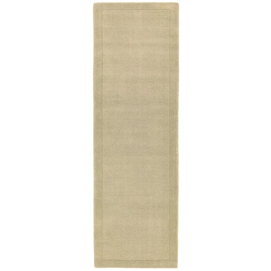 Tapis de couloir uni pure laine CANDY Beige - Novatrend