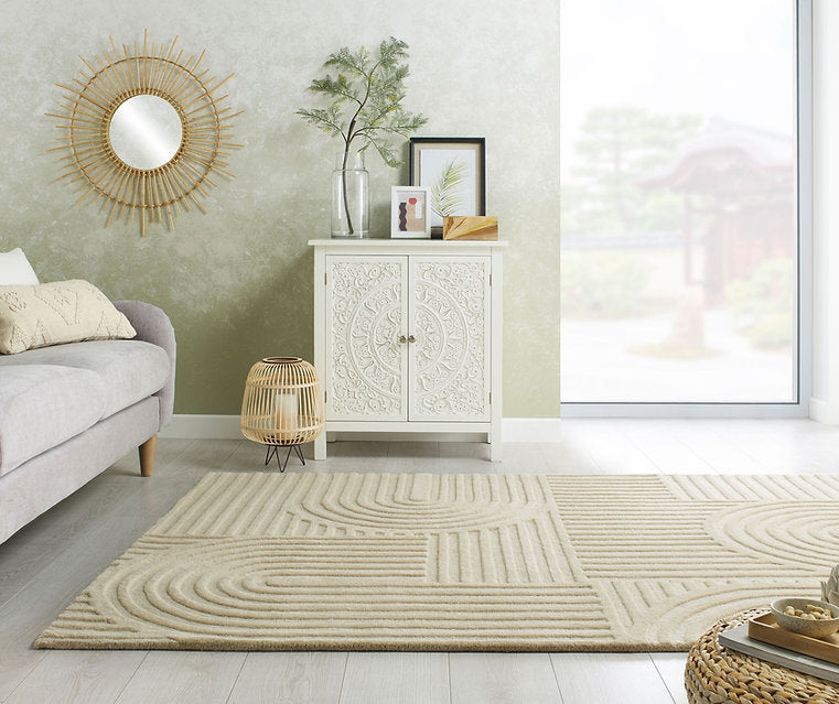 Tapis de salon pure laine SUNRISE - Novatrend