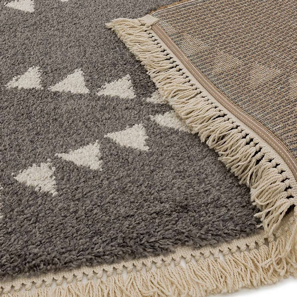 Tapis style berbère à franges effet laine DIKO - Novatrend