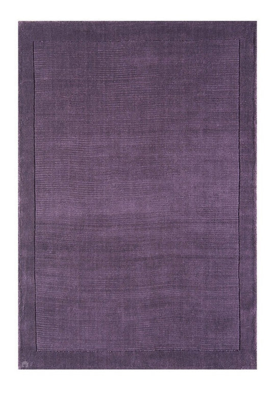 Tapis de Salon Moderne uni Pure Laine CANDY Violet - Novatrend