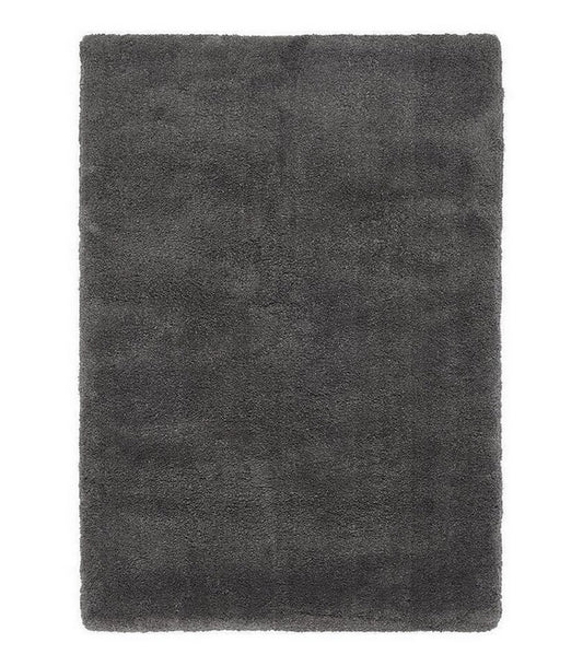 Tapis de salon shaggy moderne TITO Noir - Novatrend