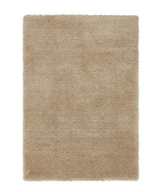 Tapis de salon shaggy moderne TITO Beige foncé - Novatrend