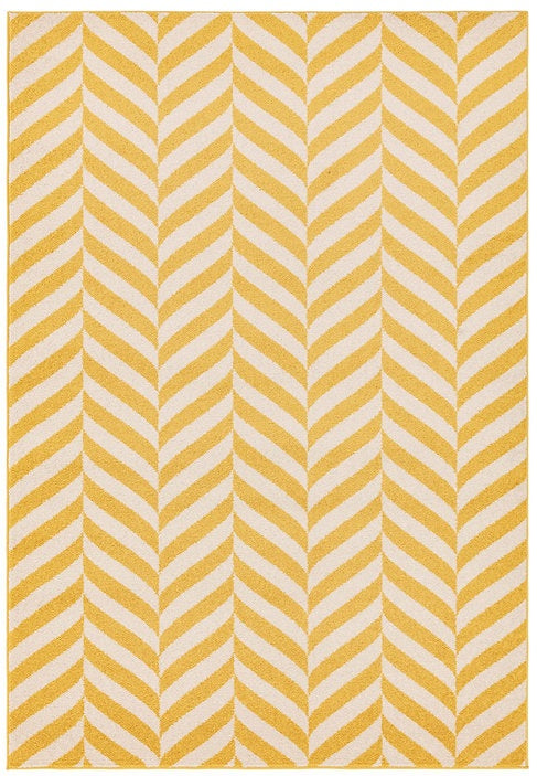 Tapis de salon tissé plat moderne CHEVROX - Novatrend