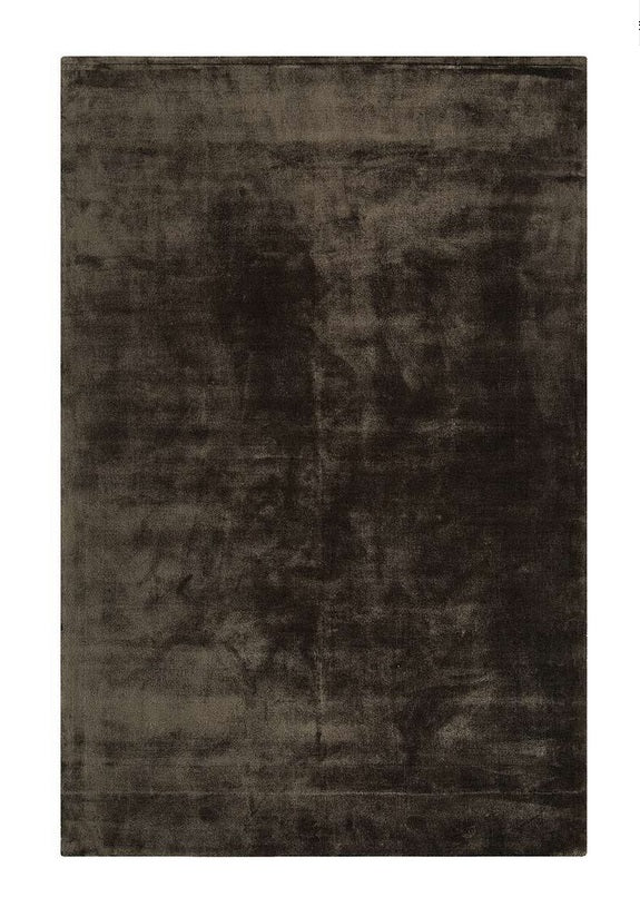 Tapis de salon en viscose fait main TITANE - Novatrend