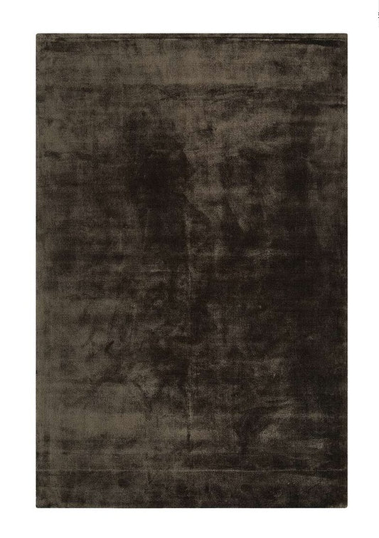 Tapis de salon en viscose fait main TITANE - Novatrend