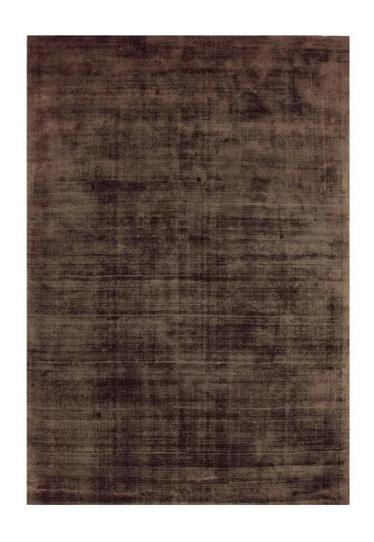 Tapis de salon moderne Uni LAME Marron - Novatrend