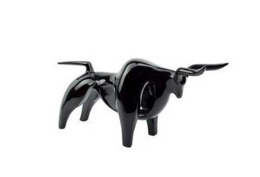 Sculpture statue moderne BLACK BULL - Novatrend