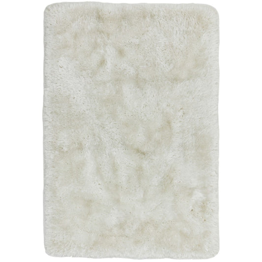 Tapis salon confort shaggy SPLASH Blanc - Novatrend