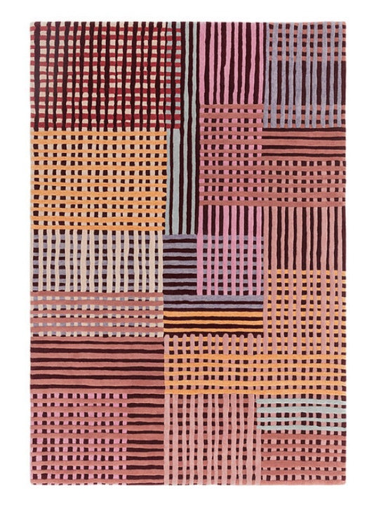 Tapis de salon moderne en laine FACET - Novatrend